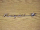 1954 Dodge Royal V8 Nos Mopar Quarter Emblem Nameplate New. Price: $195.00.
