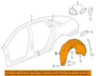 Gm Oem 13-19 Xts Quarter Panel Components-wheelhouse Liner 84391922 New. Price: $214.38.