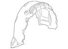 Gm Oem 10-19 Corvette Quarter Panel Components-wheelhouse Liner 23208845 New. Price: $165.27.