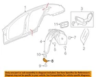 Gm Oem 16-20 CT6 Pillars, Rocker Floor Splash Shields-rear Deflector 23141657 New. Price: $26.14.