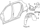 Genuine Gm Wheelhouse Liner 26431971 New. Price: $63.73.