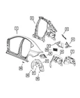 Genuine Mopar Rear Wheelhouse Panel Right 68141192AG New. Price: $295.39.