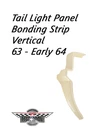 1963-1964 -corvette- Tail Light Panel Bonding Strip -passenger-fiberglass-blonde New. Price: $200.00.
