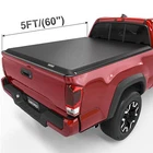 5FT Truck Bed Soft Roll-up Tonneau Cover For 2024-2026 Toyota Tacoma W/ Led Lamp New. Price: $159.99.