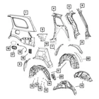 For Jeep Grand Cherokee Wk 2022 Mopar 68214166AD Body Side Aperture Outer Panel New. Price: $1247.56.