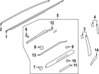 Genuine Subaru Wheel Opening Molding 91112AN80A New. Price: $41.83.