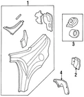 Genuine Mopar Splash Shield 04696815 New. Price: $14.00.
