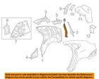 Gm Oem 14-20 Impala Quarter Panel Inner Structure-lower Reinf 20997433 New. Price: $251.49.
