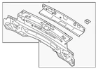 Genuine Mitsubishi Rear Body Panel 75610W120P New. Price: $275.99.