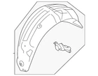 Genuine Subaru Wheelhouse Liner 59112FN060 New. Price: $62.16.