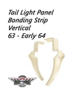 1963-1964 -corvette- Tail Light Panel Bonding Strip Pair Fiberglass Blonde New. Price: $400.00.