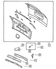 Genuine Mopar Lift-gate Opening Panel 5020042AA New. Price: $89.62.