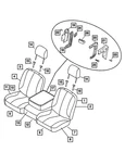 Genuine Mopar Seat Latch Cover Left 5080729AA New. Price: $98.37.