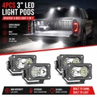 4PCS 3" Led Reverse Backup & Cargo Bed Light Work Kit For Silverado F-150 New. Price: $60.99.