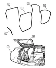 Genuine Mopar Wheelhouse Seal 5076878AC New. Price: $46.98.