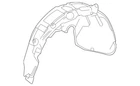 Genuine Mercedes-benz Wheel Arch Cover 167-690-50-03 New. Price: $252.50.