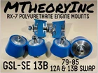 New Engine Mount Set Mazda RX-7 1979-1985 2PCS Polyurethane Mtheoryinc. Price: $155.00.