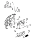 Genuine Mopar Bracket Quarter Panel Left 4754885AC New. Price: $16.87.