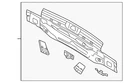 Genuine Volkswagen Rear Body Panel 5K6-813-301 New. Price: $420.02.