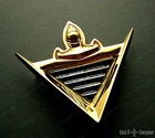 1953 1955 1956 Lincoln Quarter Panel & Door "v" Gold Ornament New. Price: $189.98.