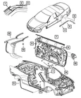 Genuine Mopar Weatherstrip Left 4878383AF New. Price: $60.77.