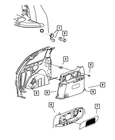 Genuine Mopar Bracket Quarter Panel Left 4754885AC New. Price: $28.96.