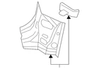 Genuine Volkswagen Corner Reinforced 5G9-813-335 New. Price: $141.59.