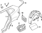 Genuine Bmw Quarter Panel Splash Shield 51-71-9-881-286 New. Price: $143.04.