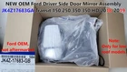 New Oem Ford Driver Side Door Mirror Assembly JK4Z17683GA Transit 150 250 18-19. Price: $325.00.