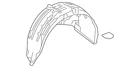 Genuine Honda Quarter Panel Splash Shield 74590-TLA-A50 New. Price: $124.29.