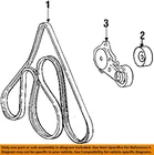 Ford Oem 03-05 Crown Victoria Cooling Belts Pulleys-serpentine 3W7Z8620AA New. Price: $43.43.
