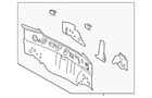 Genuine Toyota Rear Body Panel 58307-02350 New. Price: $409.68.