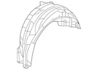 Genuine Honda Fender Rear (inner) 74552-TR0-G01 New. Price: $167.66.