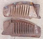1936 Ford Inner Front Fender Panels Original Louvered Pair Car Used. Price: $275.00.