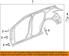 Gm Oem 19-23 Blazer Pillars, Rocker Floor Uniside-uniside Panel 84607020 New. Price: $2437.80.