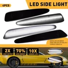 Smoked White & Led Bumper Side Marker Lights For Chevy 2005-2013 C6 Corvette New. Price: $33.24.