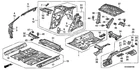 Genuine Honda Panel Set Rear Inside 64700-SVA-305ZZ Qty 1 New. Price: $269.72.