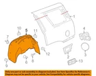 Gm Oem 15-20 Escalade Quarter Panel Components-wheelhouse Liner 22806442 New. Price: $132.79.
