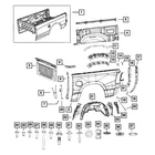 Mopar 68443429AD Wheelhouse Shield New. Price: $86.01.