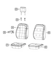 Genuine Mopar Front Seat Back Cover 5SE73LXBAA New. Price: $407.50.