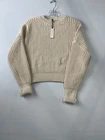 Banana Republic Chunky Cotton Crew-neck Sweater Women's Size Xs Cream New. Price: $58.48.