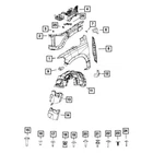 For Ram 1500 2020-2021 Mopar 68275901AE Front Driver Side Fender Liner New. Price: $82.30.