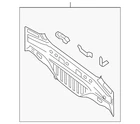 Genuine Nissan Rear Body Panel G9110-JA0AA New. Price: $119.86.