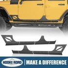 Hooke Road Fit 4DR Jeep Wrangler Jk 07-18 Steel Body Trim Armor Cladding Protect New. Price: $99.89.