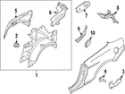Genuine Ford Quarter Panel Reinforcement PR3Z-6328059-A New. Price: $71.02.