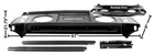 1970-74 Dodge Challenger Package Shelf W/ Mounting Struts New. Price: $435.11.