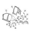 Genuine Mopar Quarter Panel Extension Left 68083479AB New. Price: $55.10.