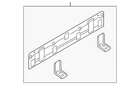 Genuine Nissan Rear Body Panel Filler 79120-1AA0A New. Price: $290.94.