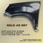 Brand New 2007-2012 Gmc Acadia Front Fender Pair L & Primed 1240345 1241345. Price: $359.00.