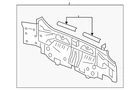 Genuine Honda Rear Body Panel 66100-T2F-A00ZZ New. Price: $503.74.